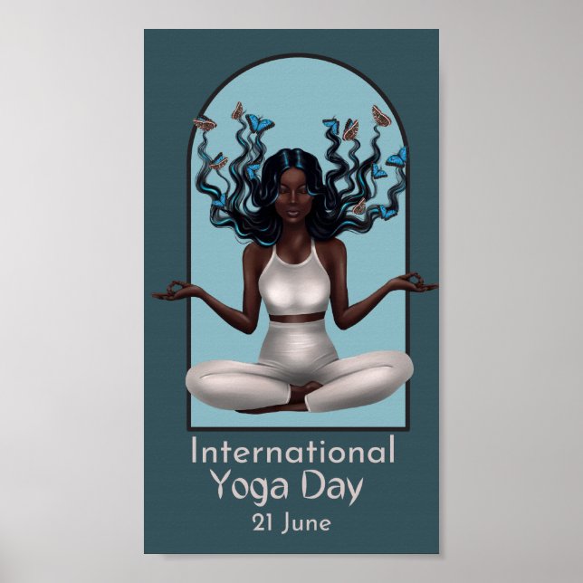  “Embrace Serenity - International Yoga Day Poster (Devant)