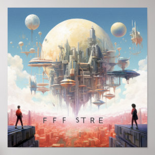 Embrace the Future" - Affiche inspirante pour la p