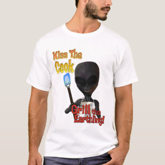 Embrasse Le Grill Cuisinier Le T-Shirt Terrifiant