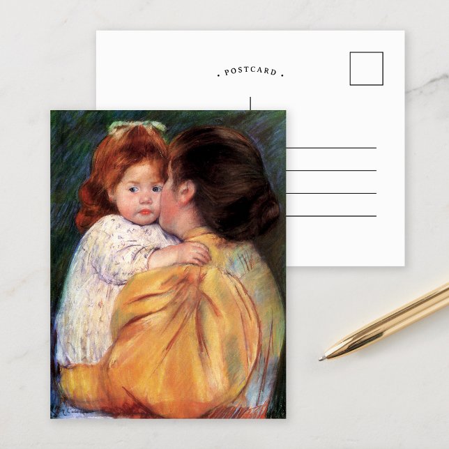 Embrasse maternelle | Carte postale Mary Cassatt