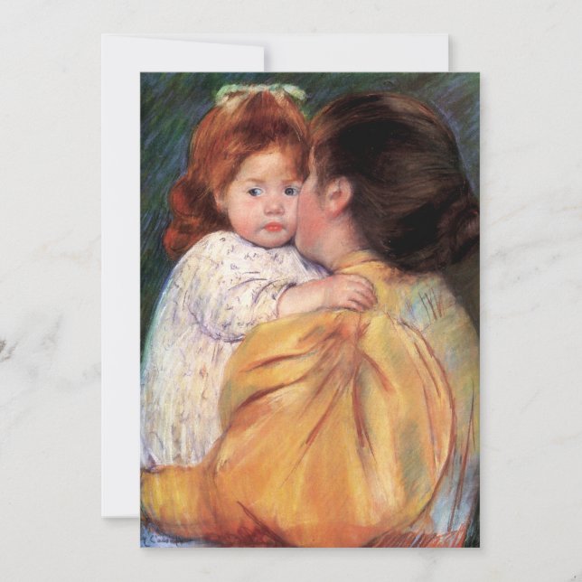 Embrasse maternelle | Mary Cassatt Card (Devant)