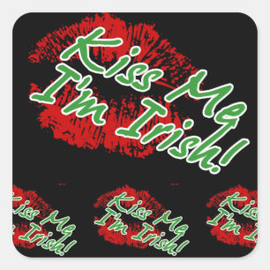 Embrasse-moi Je suis Irish Lips Stickers