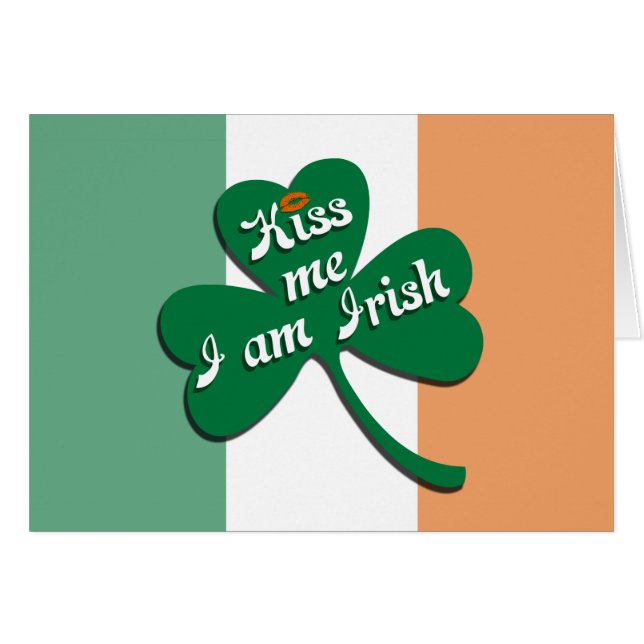 Embrasse-moi Je suis irlandais (Devant horizontal)