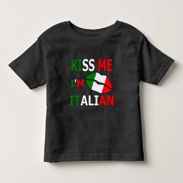 Embrasse-moi Je suis Italien T-Shirt Baby Bodysuit (Devant)