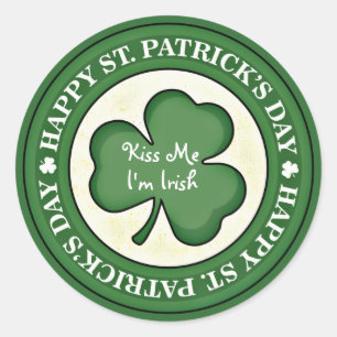 Embrasse-moi Je suis un Autocollant irlandais