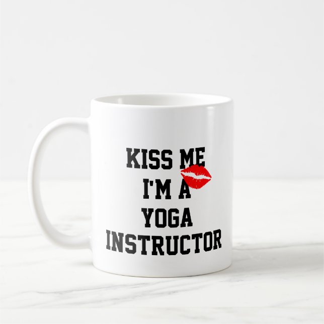 Embrasse-Moi Je Suis Un Instructeur De Yoga Mug (Gauche)