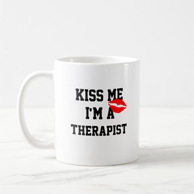 Embrasse-Moi Je Suis Un Thérapeute Mug (Gauche)