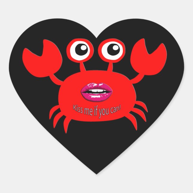 Embrasse-moi si tu peux ! Autocollant (Devant)