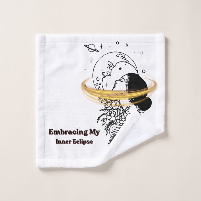 Embrasser mon éclipse intérieure Art en ligne luna (Gant de toilette)