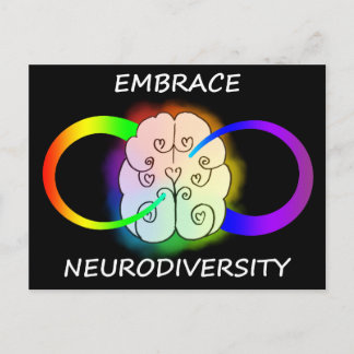 Embrassez la carte postale Neurodiversity