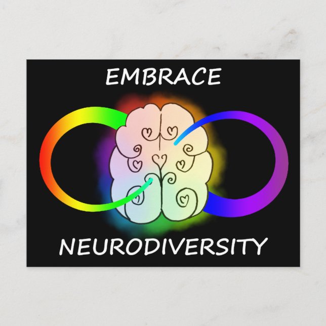 Embrassez la carte postale Neurodiversity (Devant)