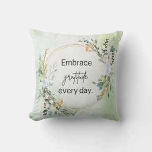 Embrassez le Coussin Gratitude