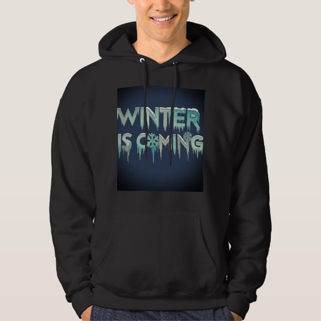 Embrassez le frisson : l'hiver arrive Sweat - shir (Devant)