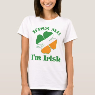 Embrassez-moi que je suis t-shirt irlandais