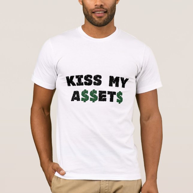 Embrassez mon T-shirt drôle d'investisseur de (Devant)