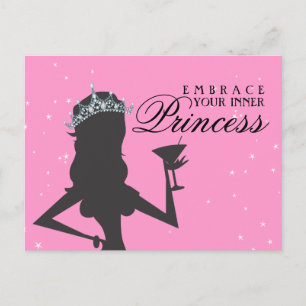 Embrassez votre carte postale Princess Inner Funny
