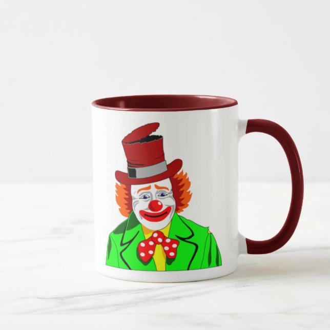 EMBRASSEZ VOTRE CLOWN, Clown Céramique Mug (Droite)