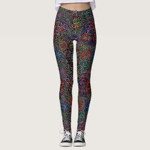 Embroderie mexicaine Image Mode Pop Leggings