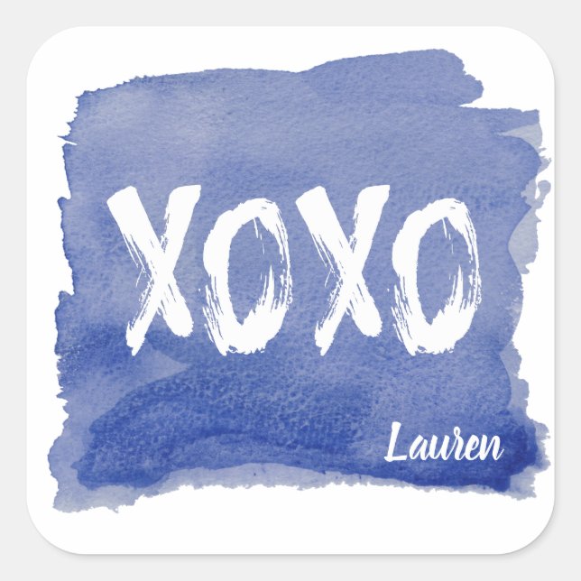 Embrous et baisers | Autocollant personnalisé (Devant)