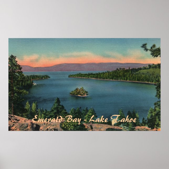 Emerald Bay - Lake Tahoe Poster (Devant)