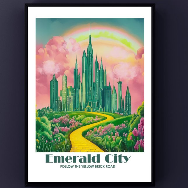Emerald City Art numérique - Wizard of Oz Poster (Emerald City Poster)
