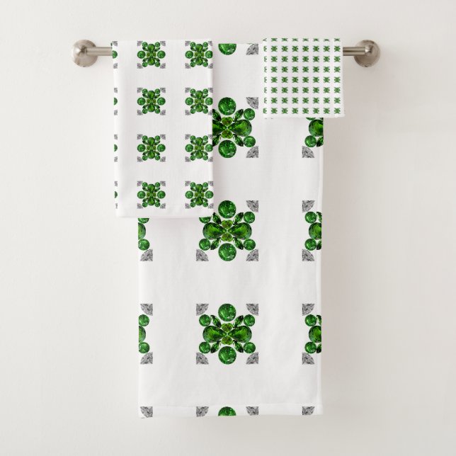 Emerald Diamond Gemstone Art Green (En situation)