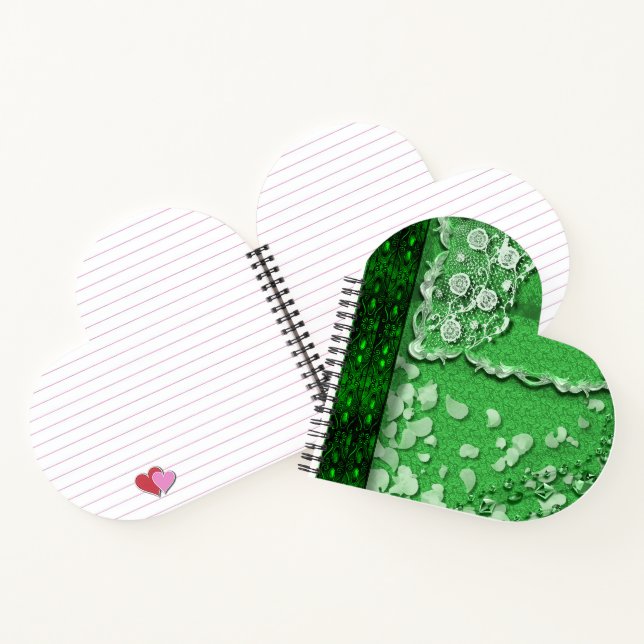 Emerald Dreams Trompe L'oeil Junk Journal Style  (Intérieur)