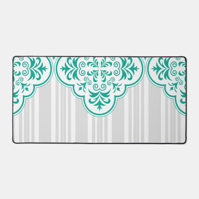 Emerald Green Classy Stripes Damask (Recto)