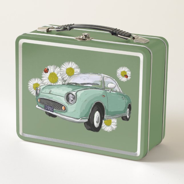 Emerald Green Figaro lunch box (Devant)
