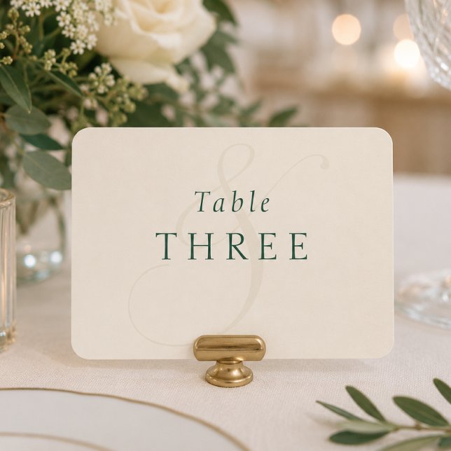 Emerald Green Gold Monogramme Carton de Table de M (Elegant Emerald Green Gold Monogram Wedding Table)