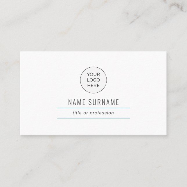 Emerald Green Moderne Carte de visite simple (Devant)