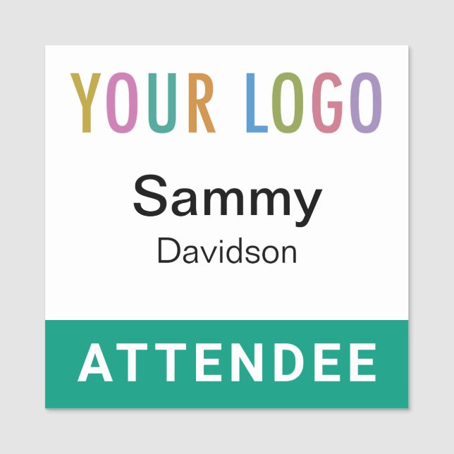 Emerald Green Participdee Badge Name Balise Event  (Devant)