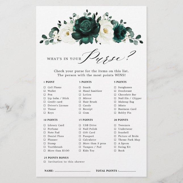 Emerald Greenery Eucalyptus Fête des mariées Jeu (Devant)