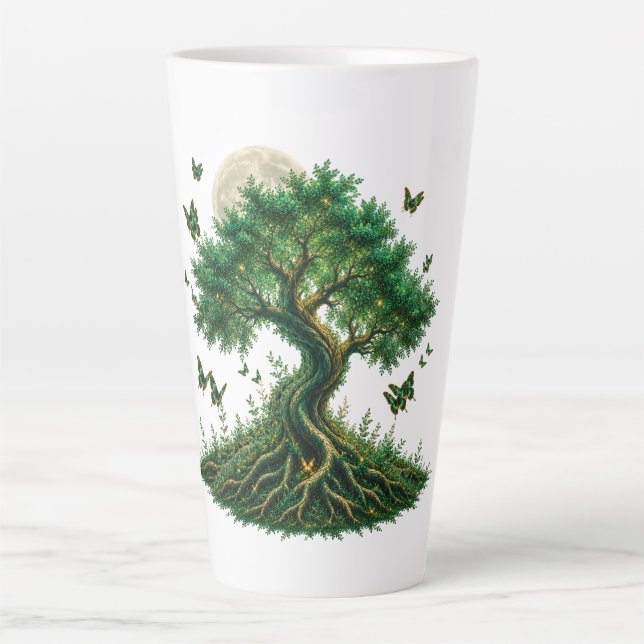 emerald magic tree latte mug (Devant)