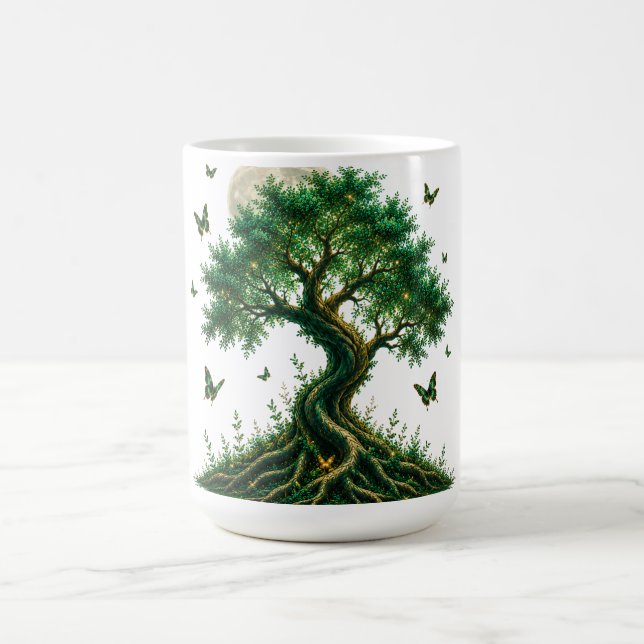 emerald magic tree latte mug (Centre)