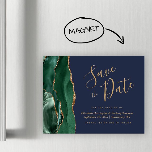 Émeraude Vert Agate Marine Mariage Économisez la D (Créateur téléchargé)