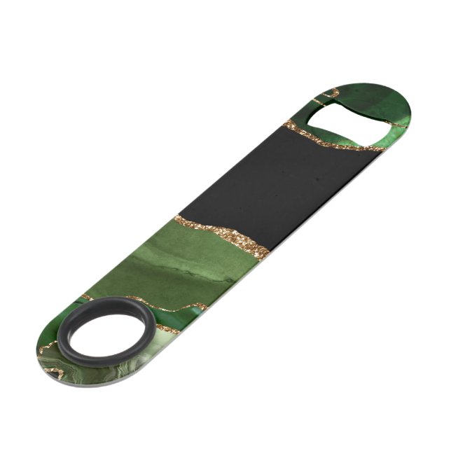 Émeraude Vert Marbré Agate Pierre contemporaine (Devant angulaire)