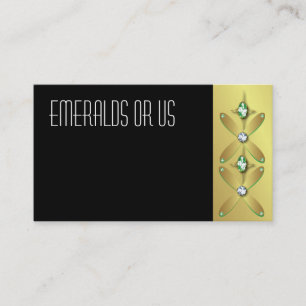 Émeraudes de cartes de visite de bijoux