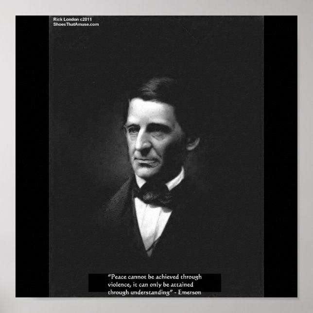Emerson "Comprendre" Affiches de citation sur la p (Devant)