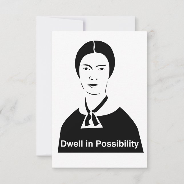 Emily Dickinson dans une invitation possible (Devant)
