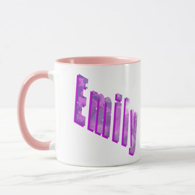 Emily, Nom Logo, Combo Rose Mug (Gauche)