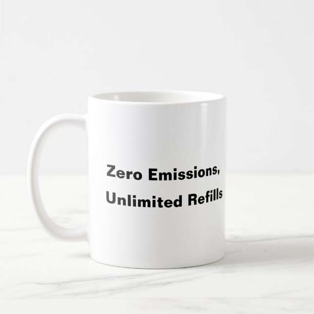 Émissions nulles, recharges illimitées tasse de ca (Gauche)
