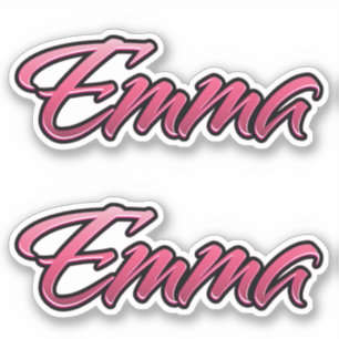 Emma autocollant rose décoloré set d'autocollants