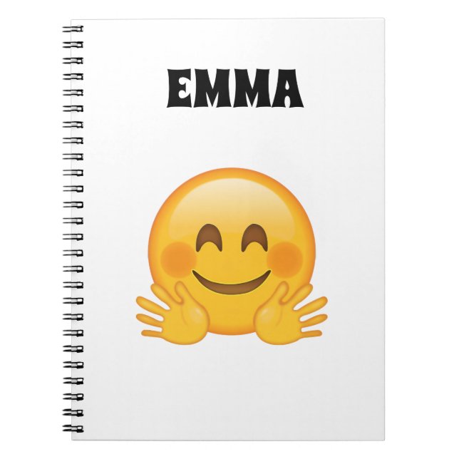 Emma - Cahier personnalisé avec Emoji  (Devant)