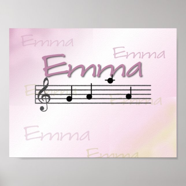 Emma Nom Musical Nursery Room Poster (Devant)