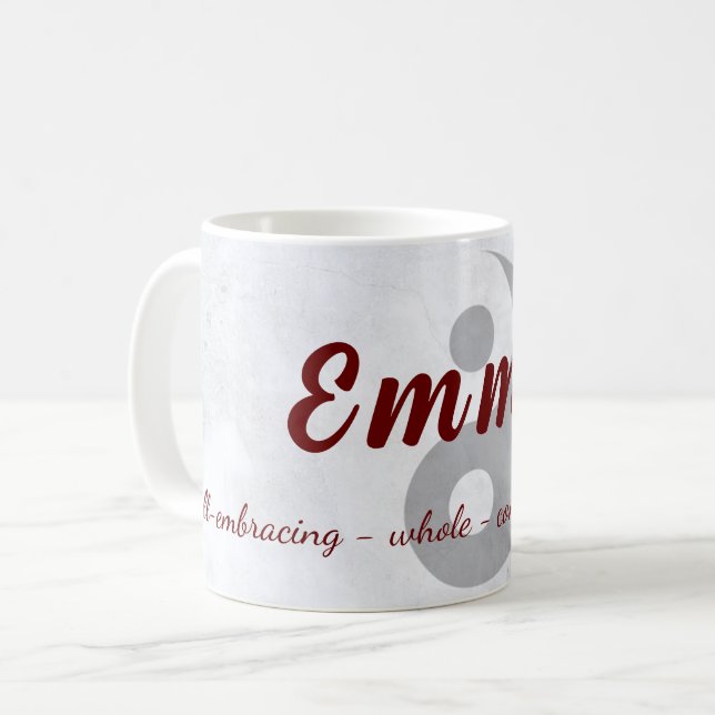 {Emma} Nom Signifiant Mug (Devant gauche)