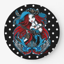 Emma Rockabilly Swallow Angel Polkadot Horloge