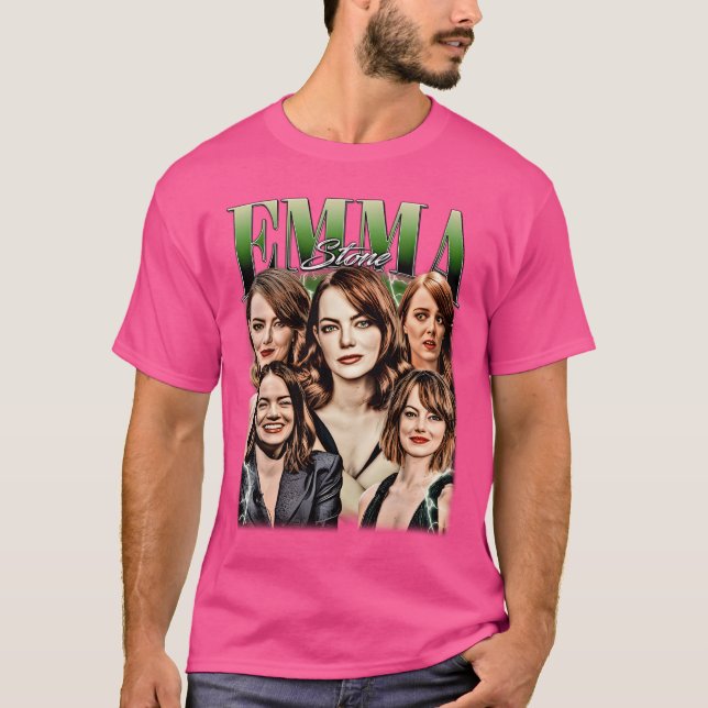 Emma Stone Bootleg Vintage Tshirt (Devant)