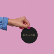 EMMANUEL Minimalist Gold Sticker – Christmas Decor