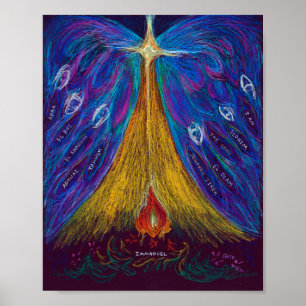 Emmanuel Oil Pastel par Christina Wert, Poster